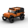 FORGE Dustrunner, maquette de 4x4 orange en briques Mabric™ avec arceau apparent