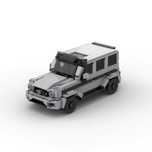 ANGULAR Titan V8 Silver, maquette de 4x4 gris argent en briques Mabric™