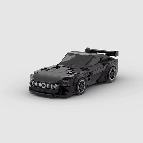 ANGULAR GT Onyx, maquette de grand coupé noir en briques Mabric™