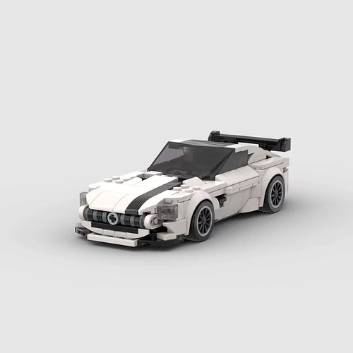 ANGULAR GT Snowfall, maquette de grand coupé blanc en briques Mabric™
