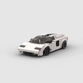 BRAMOSIA Scissor 2GEN, maquette de supercar des années 80 en briques Mabric™ avec aileron géométrique