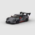 ZENITH Circuit GT, maquette de voiture de course en briques Mabric™ avec aileron surdimensionné