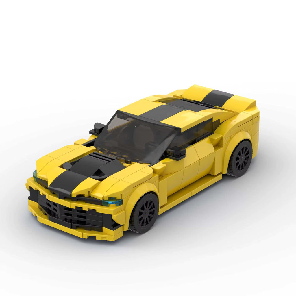 VANGUARD Wasp GT, maquette de muscle car moderne jaune et noir en briques Mabric™