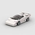 BRAMOSIA Scissor, maquette de supercar des années 80 blanche en briques Mabric™