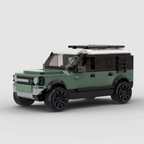 HIGHLAND Sentinel, maquette de 4x4 utilitaire classique en briques Mabric™ avec roue de secours en housse