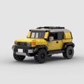 KANTO Boulder, maquette de tout-terrain japonais jaune à toit blanc en briques Mabric™