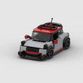 POCKET Dash 3GEN, maquette de citadine sportive gris clair à toit rouge en briques Mabric™