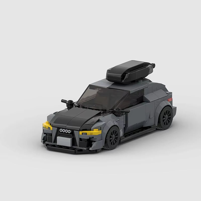 SHIELD Power 6, maquette de break sportif gris anthracite à capot noir en briques Mabric™