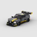 ANGULAR Comet, maquette de voiture de course en briques Mabric™, splitter au ras du sol et aileron à dérives