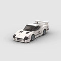 FULMINE Vento Albedo, maquette de supercar rétro blanche en briques Mabric™