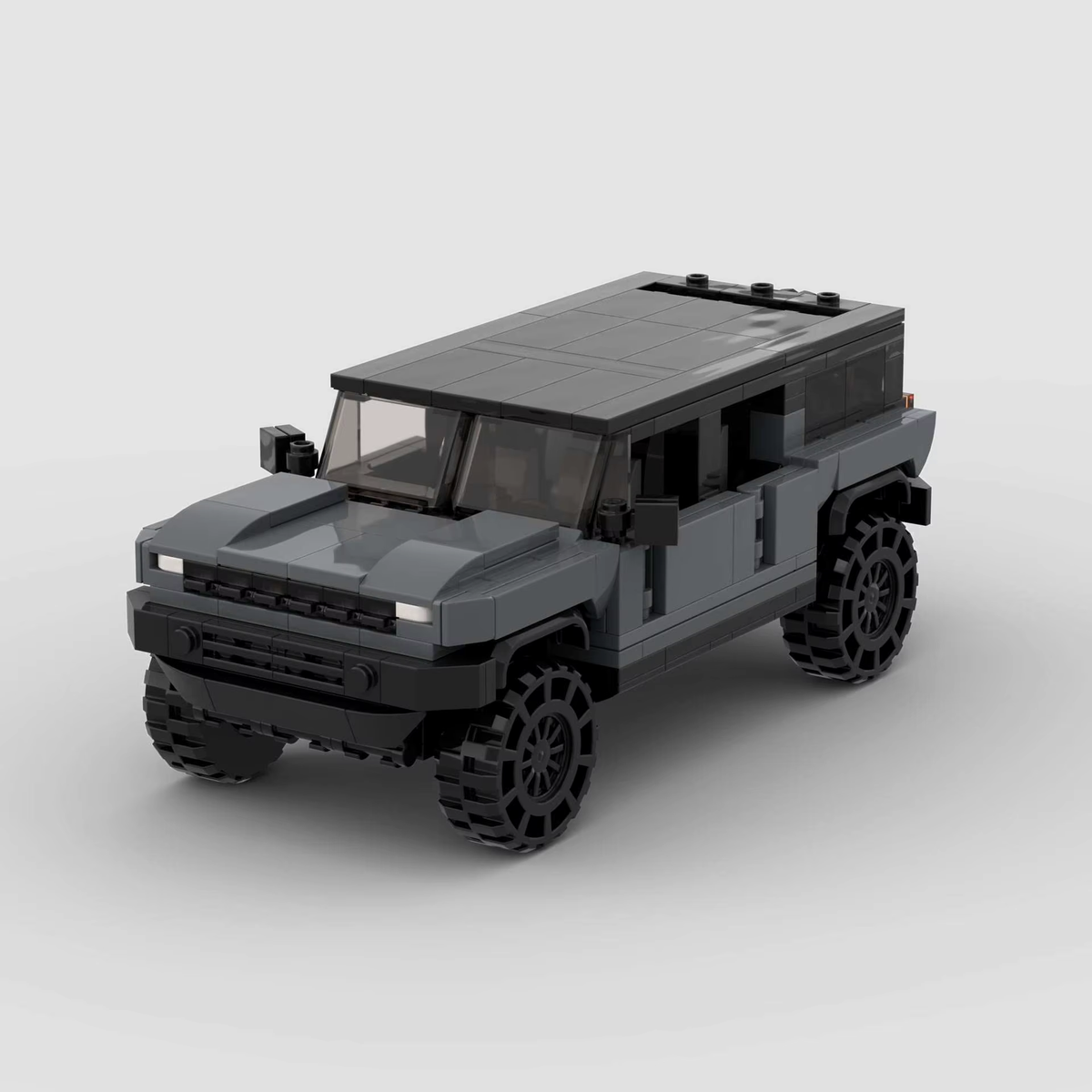 GOLIATH Bedrock, maquette de grand tout-terrain gris gunmetal en briques Mabric™