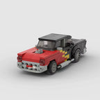 VANGUARD Boxline, maquette de hot rod des années 50 rouge et noir en briques Mabric™