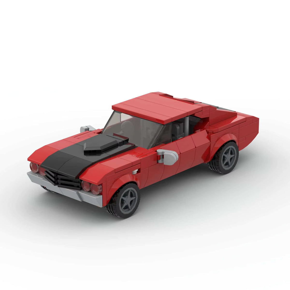 VANGUARD Brawler, maquette de muscle car en briques Mabric™ avec capot à double écope
