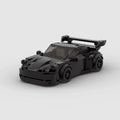 ZENITH Icon Nitro, maquette de coupé noir en briques Mabric™ avec aileron dressé