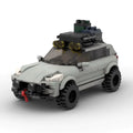 ZENITH Safari, maquette de SUV baroudeur en briques Mabric™ avec roue de secours en porte-à-faux
